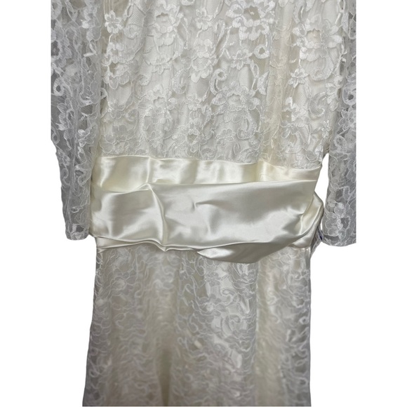 Alfred Angelo Ivory 1970s Wedding Dress Vintage 13 14 - Picture 8 of 16